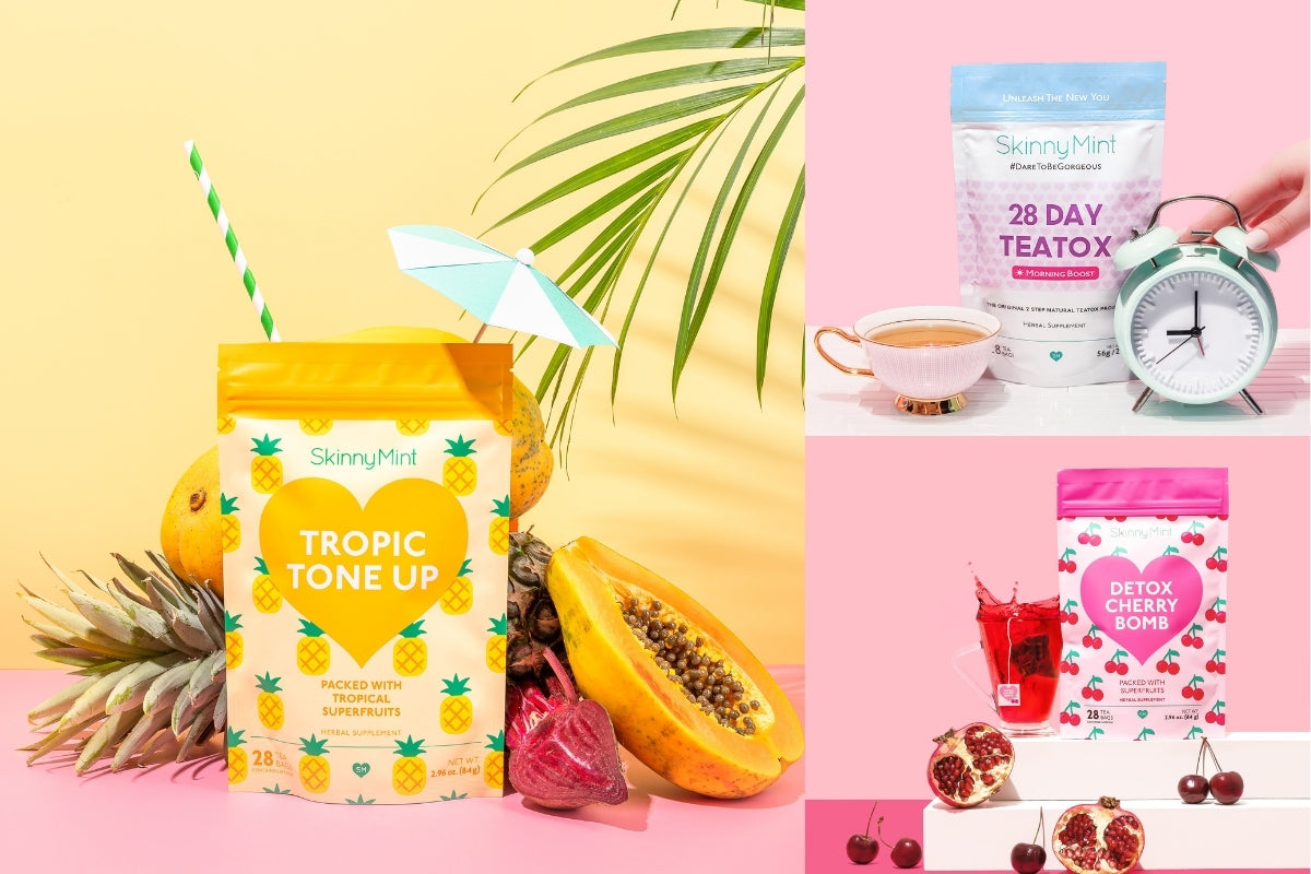 How to combine SkinnyMint teas for best results?