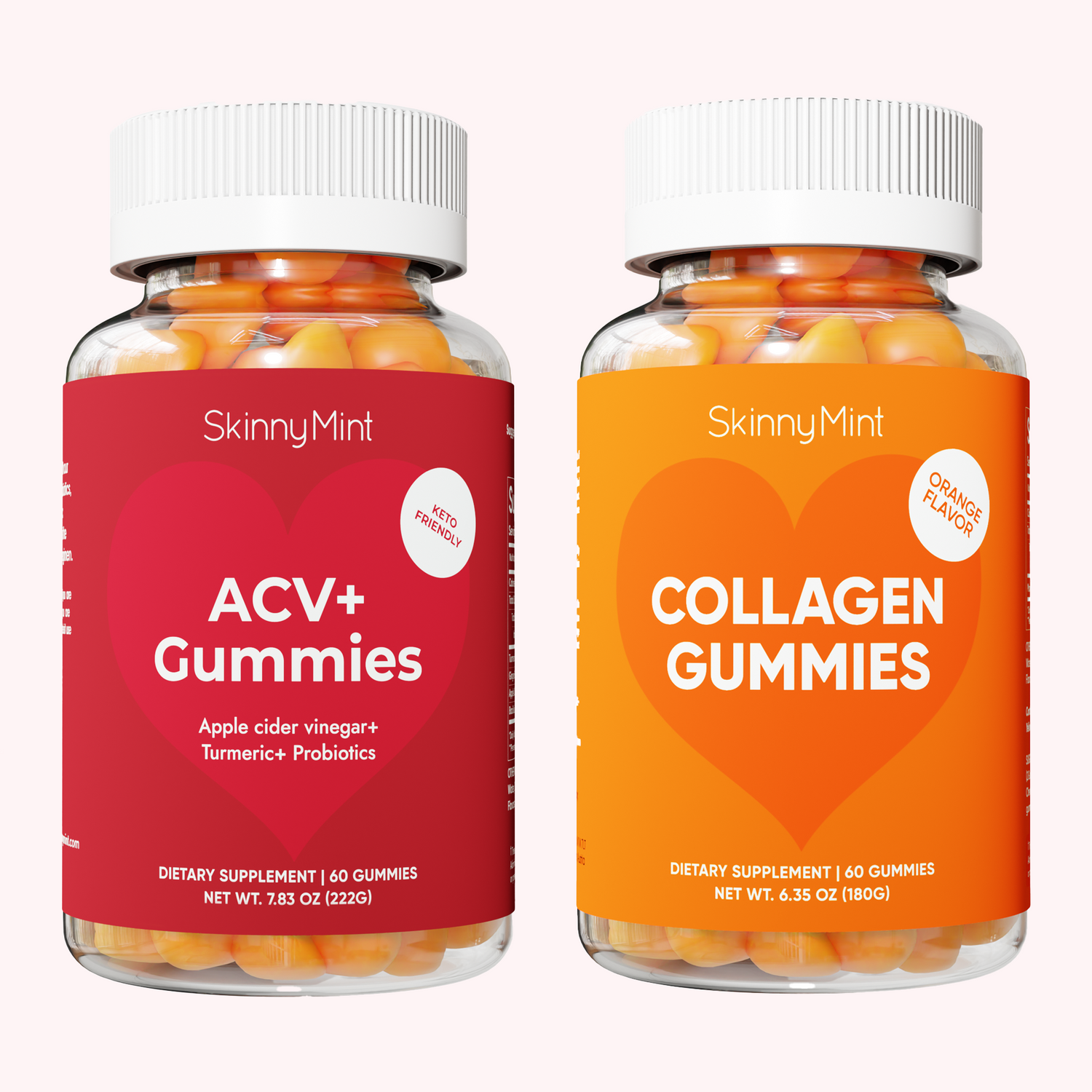 Super Wellness Gummies with Apple Cider Vinegar, Probiotics, Collagen, Ginger and Turmeric SM-SUPWELL-120, SM-SUPWELL-2PK